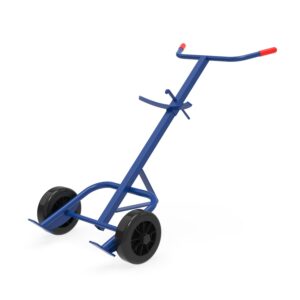 Drum Trolley BASIC for Steel Drums, without support wheel, solid rubber tires