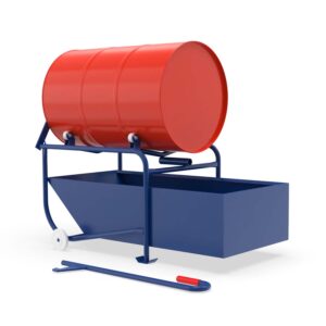Drum Tipper for 205 l Drums with Lever Bar and Steel Tray