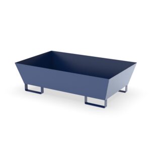 11369-OR Steel Spill Containment Pallet, Without Grating, Forklift Accessible, Coated, 205 L Capacity