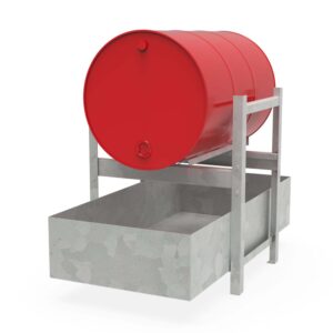 Maße der Auffangwanne (B x T x H): 655 x 1320 x 267 mm Auffangvolumen: 204 l