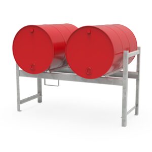 Drum stacking rack for 2 x 205 L drums