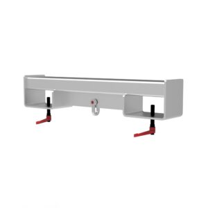 Lifting Beam with Shackle for Fork Tines, Galvanized, without Swivel Load Hook