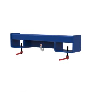 Lifting Beam with Shackle for Fork Tines, Painted, without Swivel Load Hook