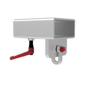Forklift Pocket with Shackle for Fork Tines, Galvanized, without Swivel Load Hook