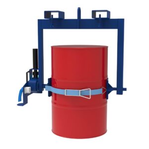 Drum Tilting Traverse for 205 L Drums with Pneumatic Swivel Drive