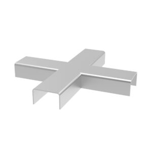 Cross connector for steel spillage decking panels