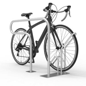 Bicycle lean-to parker, single-sided, 1 parking space