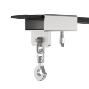 Stainless Steel Forklift Pocket with Shackle for Fork Tines, with Fixed Load Hook