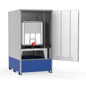 Hazardous Material Depot GD-1000 for 1 x 1000 L IBC, containment capacity 1000 L