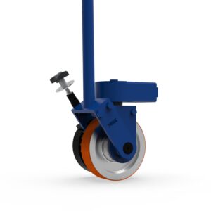 Ratchet drive for easy maneuvering of workshop cranes and counterweight cranes
