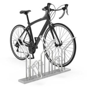 Bicycle parking rack P 575, low arrangement, double-sided parking, 4 parking spaces