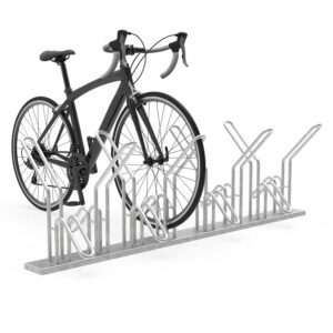 Bicycle parking rack P 575, low arrangement, double-sided parking, 8 parking spaces