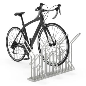 Bicycle parking rack P 576, high/low arrangement, double-sided parking, 6 parking spaces