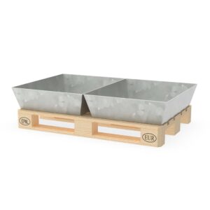 Steel Spill Pallet, For 1 x 60 L Drum, Without Grid, Galvanized