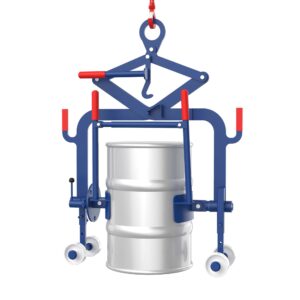 Drum Tilting Gripper for 60-Liter Drums with Manual Swivel Mechanism