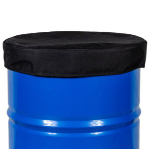 Insulating lid for 200-liter drums, black, without openings