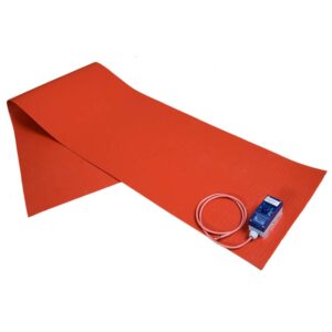 Industrial heating blanket (0-120 °C) made of silicone, with an analog control unit, 230V, 2500W, 2000x430mm, IP54