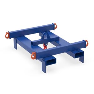 Big Bag Lifting Beam BBT-II-K for forklift and crane operation, painted RAL 5002