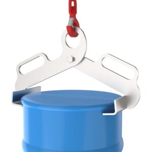 Stainless steel drum clamp for closed 60-liter drums