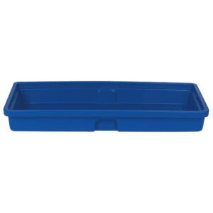 Spill tray made of polyethylene (PE-HD) for small containers, 100 L sump capacity, 1200x640x160mm, without grid